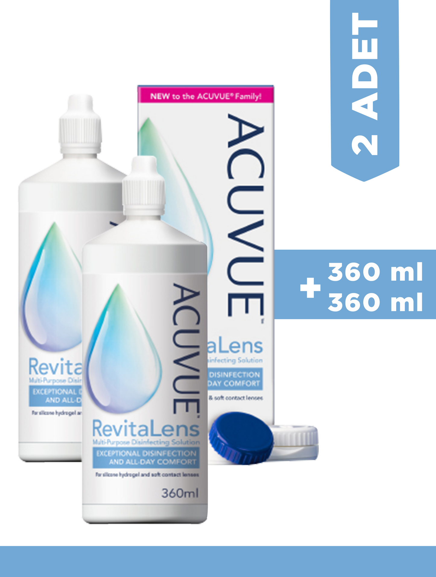 Acuvue Revitalens Solusyon 360 ML + 360 ML acuvue